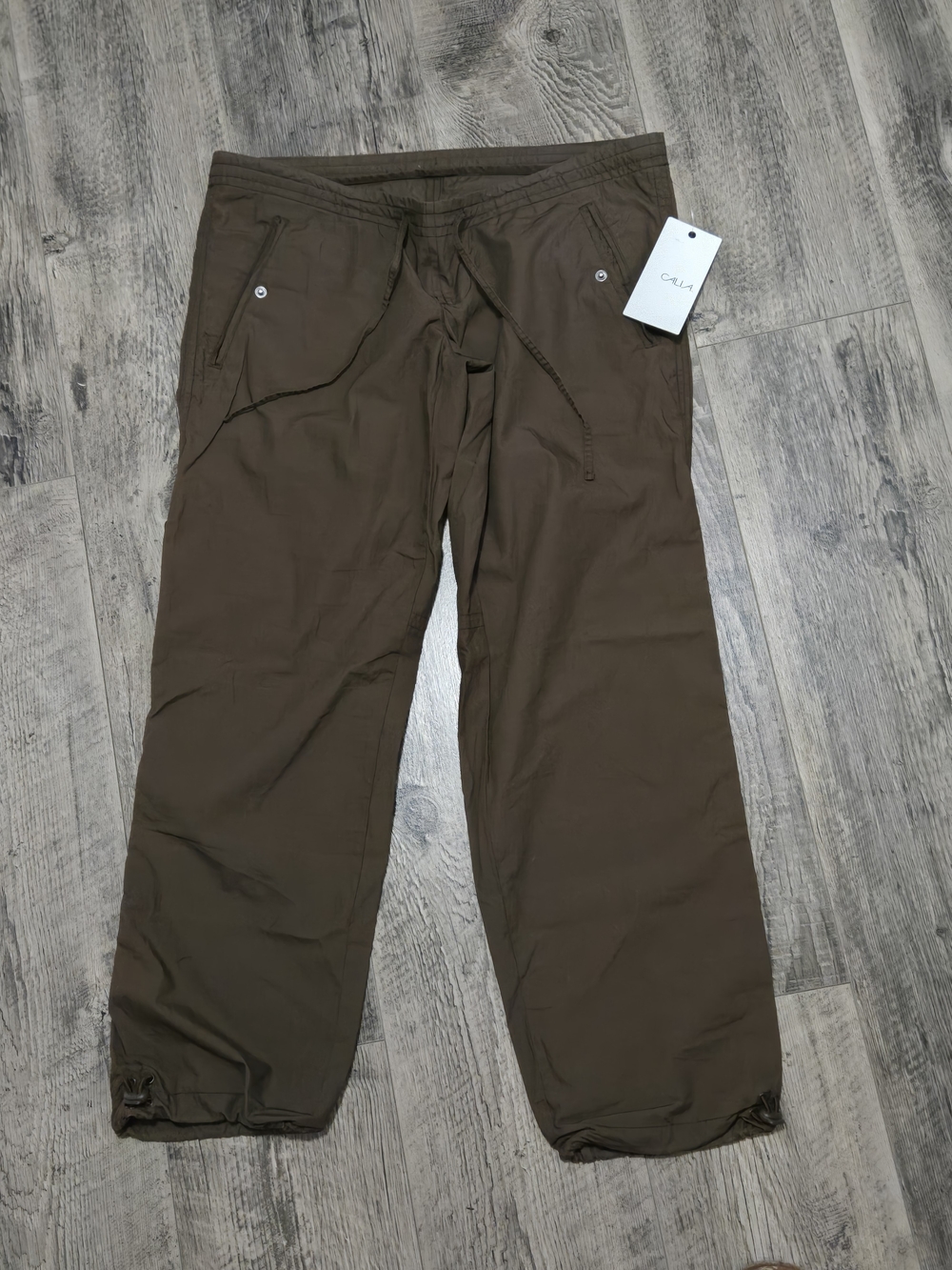 CALIA  Women's Brown Drawstring Jogger Pants